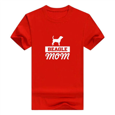 

Beagle Mom Dog Lover Graphic Mans T-Shirt Men Summer t-Shirtt-Shirt Funny