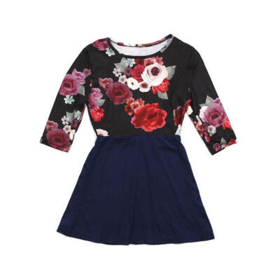 

US Mommy&Me Family Matching Dress Mother Daughter Floral Sundress Kid Women
