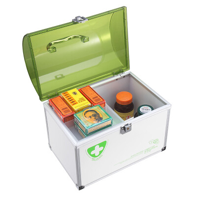 

Jinlongxing (Glosen) R8326 mini multi-functional medium medicine box / cosmetics storage box / first aid box home green