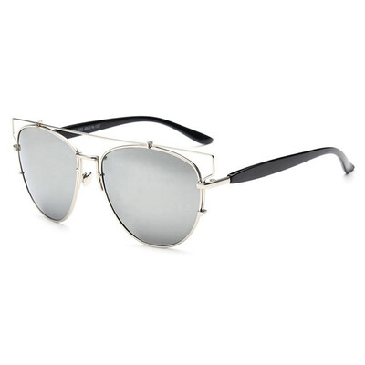 

CXSHOWE New Fashion Cat Eye Sunglasses Women Brand Designer Vintage Metal Sun Glasses Summer UV400 Glasses Oculos De Sol Feminino 9 colors