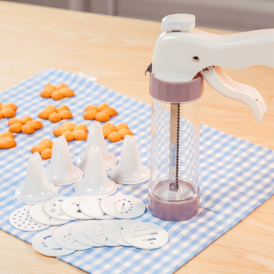 

Jingdong Supermarket Jie Kainuo Biao spray gun Biaohua mouth package contains a variety of cookies Cookies flower mold