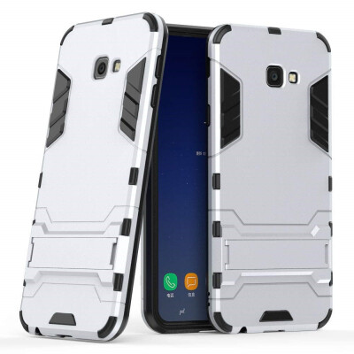 

Case for Samsung Galaxy J4 Plus 6 inch 2 in 1 Shockproof with Kickstand Feature Hybrid Dual Layer Armor Protective Cover