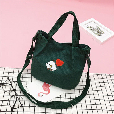 

Canvas Shoulder Bags Women Girls Totes Large Capacity Casual Messenger Bag Simple Crossbody Bags Shopping Handbags for Feminina