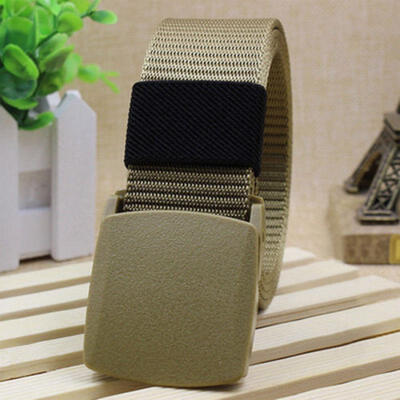 

New Mens Casual Outdoor Military Tactical Polyester Waistband Canvas Web Belts