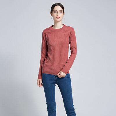 

PREISEI Fashion Spring Autumn Solid Casual Slim Knitted O-Neck Long Sleeve Sweater Pullover Women Undershirt Tops