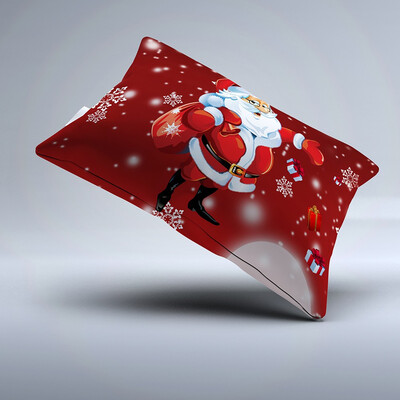 

Christmas Santa Bedding Set Polyester 3D Printed Duvet Cover 2pcs Pillowcases Bed Sheet Set Christmas Bedroom Decorations--Kin