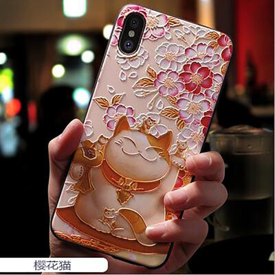 

Phone cases For iphone 5S covers Silicone Soft TPU 3D Emboss Patterned Fitted cases