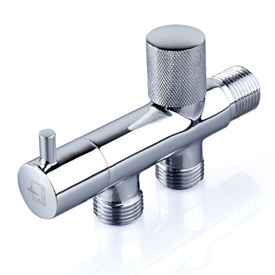 

Submarine F402 1 in 2 out of the three-way copper chrome triangular valve ceramic core water stop valve