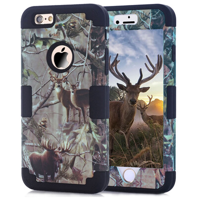 

MOONCASE Hybrid трехслойной брони Defender Прочный противоударный Impact защитный чехол для iPhone 6 Plus / 6S Plus (5.5 ")
