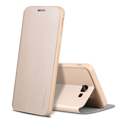

X-Level Phone Case For Samsung Galaxy S6S6 EdgeS6 Edge PlusC8J7 Plus Luxury Slim Flip PU Leather Concise Full cover protection