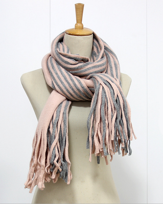 

New winter&winter striped cashmere scarf scarf Double sided men&women thickening warm shawl scarves