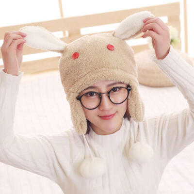 

Scarf Gloves Earmuff Hat Womens Girl Soft Warm Cartoon Plush Scarves Winter Set