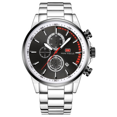 

BOFUTE Mens Watch Business Watch Quartz Watches Calendar Luminous Waterproof Stainless Steel Strap 0085G