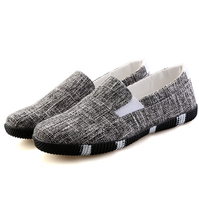 

Summer mens canvas casual shoes Korean version of the wild personality lazy shoes fashion peas tide shoes old Beijing cloth shoes