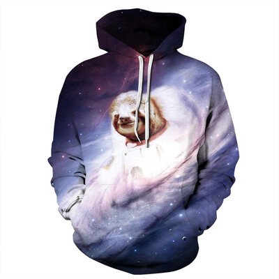 

QYDM0215Mens Hoodie 3D Printed Women Pullover Sweater
