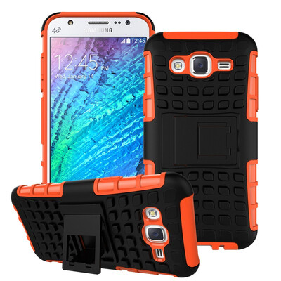 

Fivice Samsung J5 Case TPU anti-fall tire pattern back clip bracket phone case