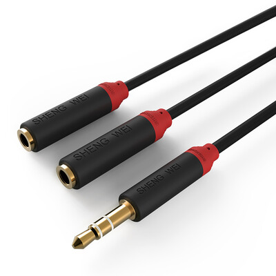 

Wins shengwei AC-3003F 35mm stereo one sub-two audio line couple line 30CM AUX one two audio adapter 1 minute 2 headphone extension cable