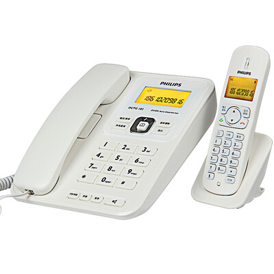 

Philips (PHILIPS) DCTG182 двойной громкой связи / внутренний звонок / китайское меню / беспроводной телефон / стационарный телефонный аппарат мать / ребенок телефон стационарный белый