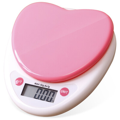 

Jingdong supermarket Jie Kaiuo heart-shaped kitchen food electronic said single-contact weighing more accurate weight baking scale 1g said