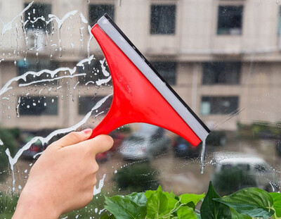 

New 1pc 198218cm Glass Window Wiper Soap Cleaner Squeegee Shower Bathroom Mirror Car Blade Brush Wash Cleaner New random color