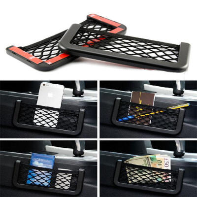 

AU Auto Car Seat Side Storage Mesh Net Pouch Bag Phone Holder Pocket Organizer