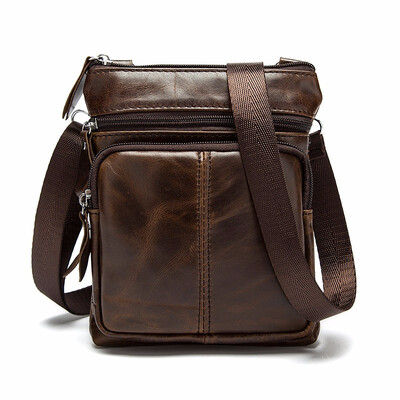 

Messenger Bag Men Shoulder bag Genuine Leather Small male man Crossbody bags for Messenger men Leather bags Handbags