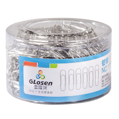

Glosen nickel-plated paper clip paper clips 200 29mm binding stationery 1019