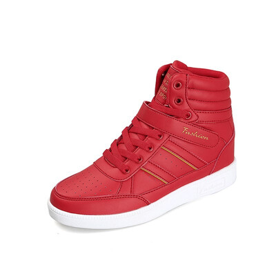 

2018 tide in autumn&winter increase the shoes female students high-top shoes thick-soled casual shoes womens shoes