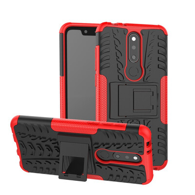 

Fecoprior Case for Nokia X5 NokiaX5 Back Cover Stand Silicon TPU PC Armor Heavy Rugged Phone Celulars Fundas Coque