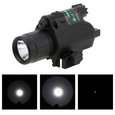 

Mens Hunting Accessories Compact Tactical Flashlight Torch & Red Laser Sight Combo with Rail Mount for Hunting Game Outdoor