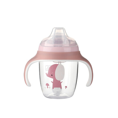 

Babycare drinking cup baby sippy cup childrens water cup leak-proof anti-fall fun cup mist powder 210ml-2680