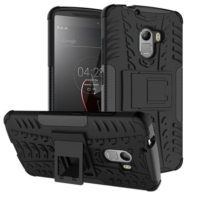 

Fivice Lenovo A7010X3 lite Case TPU anti-fall tire pattern back clip bracket phone case