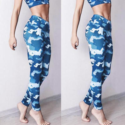 

Women Waist Yoga Fitness Leggings Running Gym Stretch Sports Pants Trousers