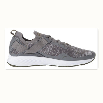 

Men IGNITE evoknit LO Sneaker Shoes Quiet Shade-puma White-olive Night 8 DM US