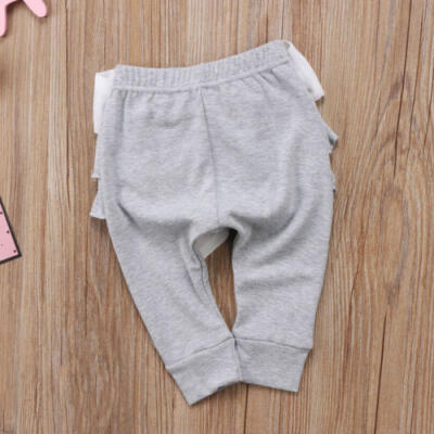 

US Sell Infant Baby Girls Toddler Kid Long Trousers Bowknot Pants Casual Bottoms