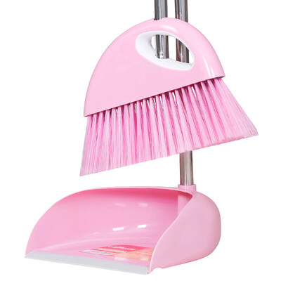 

【Jingdong Supermarket】 Happy Cat (KLM) broom stainless steel broom dustpan suit combination soft hair broom dustpan trumpet broom C2