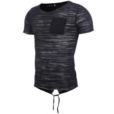 

Men Fit O-Neck Short Sleeve Breathable Tee T-shirt Muscle Thin Casual Top Blouse