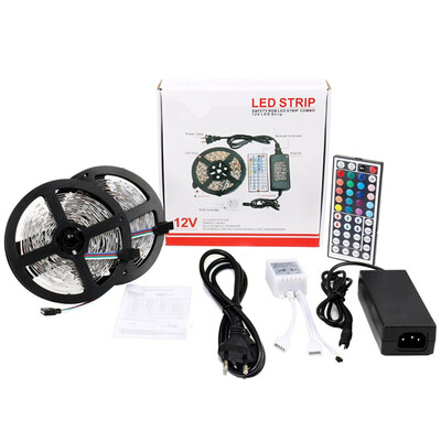 

Kwb LED Strip Light 2835 RGB 300LEDs 10M with Remote Adapter