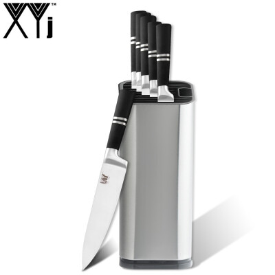 

XYj 7 Pcs Stainless Steel Kitchen Knives Set Good Quality Popular Kitchen Knife Set with Knife Holder Kitchen Tools