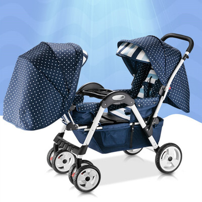 

Twins Baby stroller Can Sit Down And Fold Babys Face To Face trolley