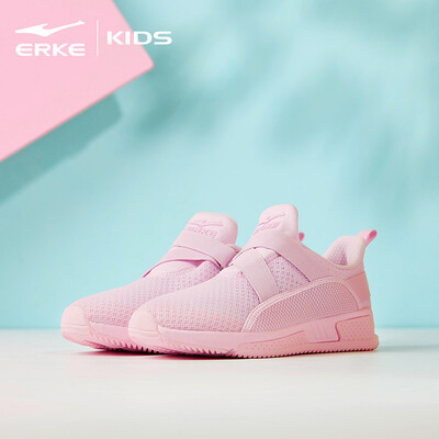 

Hongxing Erke ERKE girls shoes childrens sports shoes big children Velcro breathable running shoes casual shoes 64119120070 pink 39 yards