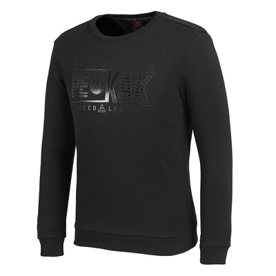 

PEAK mens round neck caught hair warm&comfortable sweater fashion sports shirt DF684021 black  code