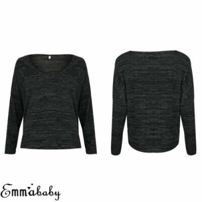 

AU Women Sexy Winter Warm Jumper Sweater Snowflake Knitted Pullover Tops Blouse