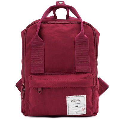

Baifeng BF15S33A malta Malta series of anti-splashing cotton canvas mini double shoulder wine red large