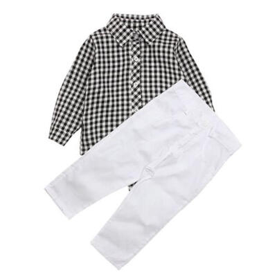 

2pcs Newborn Toddler Infant Baby Boy Girl Clothes T-shirt TopsPants Outfits Set