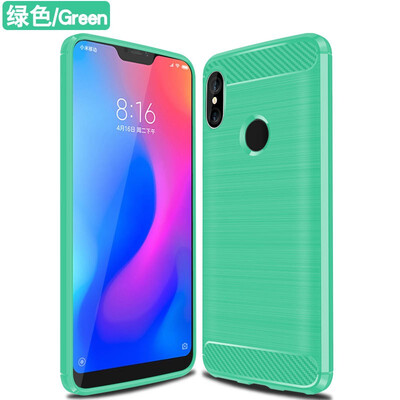 

Fivice XIAOMI Redmi MI 6 pro case Brushed carbon fiber silicone anti-fall soft shell phone case