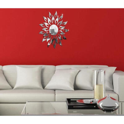 

3D Sun Acrylic Mirror Effect Removable Wall Sticker Decal Room Art Mural Decor