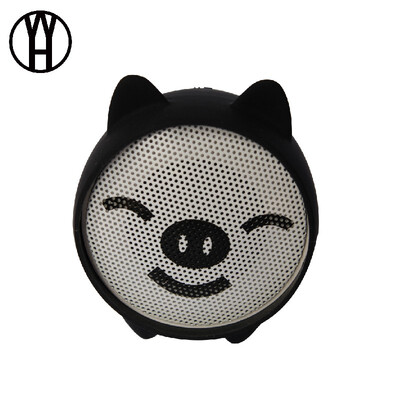 

WH New pig bluetooth speaker cartoon doll mini subwoofer TWS serial pair box