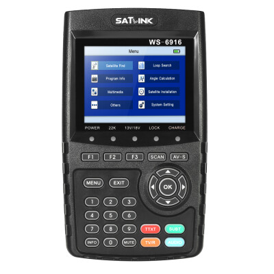 

SATLINK WS-6916 Digital Satellite Finder Meter HD Digital Satellite TV Finder Digital Satellite Signal Finder Meter with Carrying