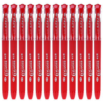 

Jinvanyan Genvana G-1247 mattress pen cap cap 07mm Gel Ink pen - red 12 packs